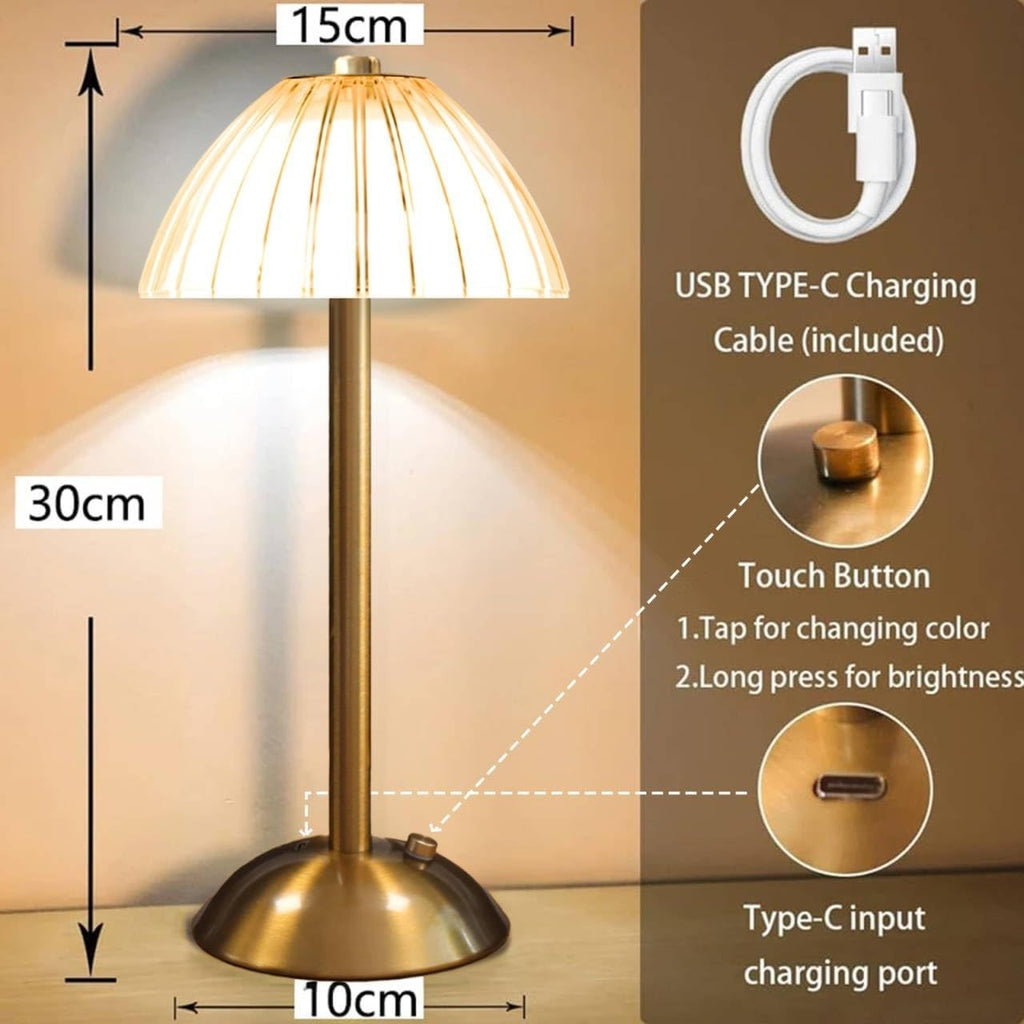 Luméra Cordless Table Lamp – Vintage Ambient Glow