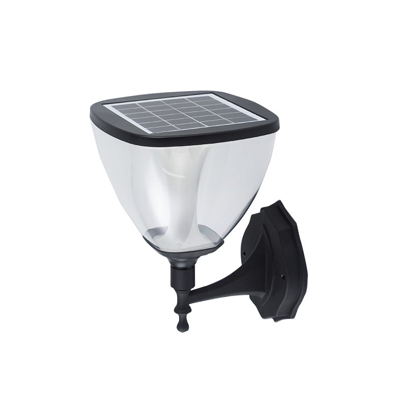 CourtyardSense Solar Wall Lamp – Smart Outdoor LED Light