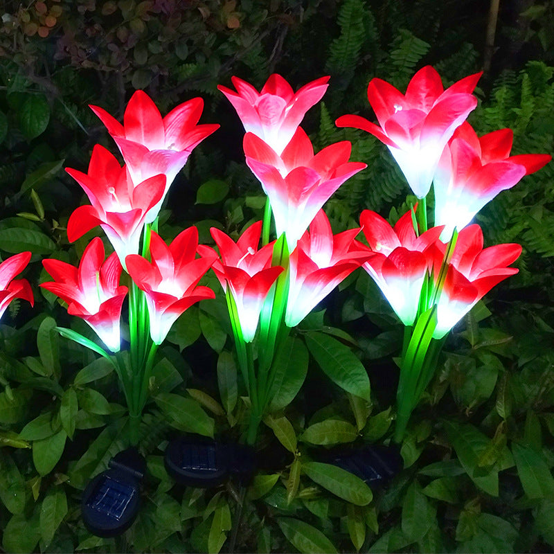 LilyGlow Solar Lantern – Outdoor Flower Garden Light
