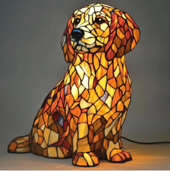 PawGlow Dog Lamp – Cute Resin Animal Decoration Light