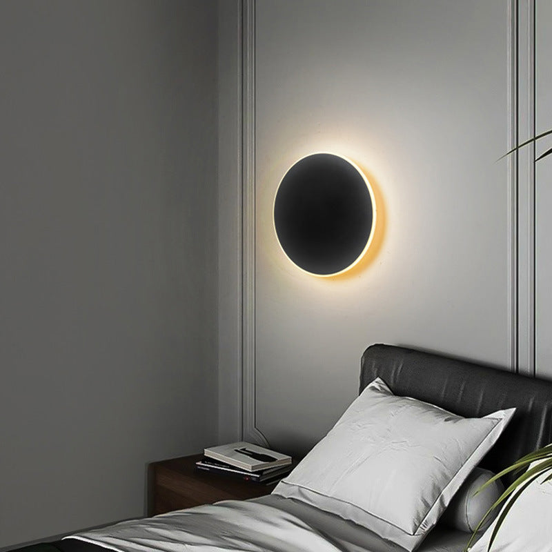 TouchGlow Round Lamp – LED Bedside Wall Light