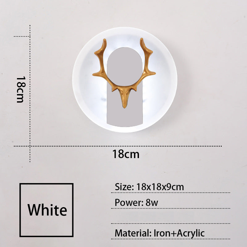 AntlerGlow Wall Light – Modern Acrylic LED Lamp