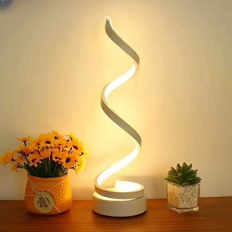 Spira LED Desk Lamp – Minimal Sculptural Light