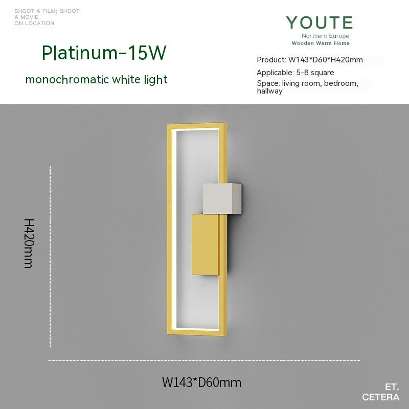 Nordic Arc Wall Lamp – Minimal Ambient Bedside Light