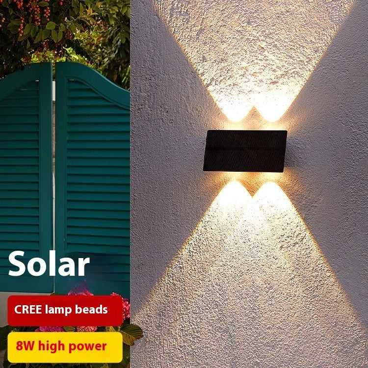 Solis Arc Wall Light – Solar Up & Down Outdoor Lamp