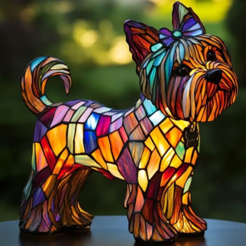 PawGlow Dog Lamp – Cute Resin Animal Decoration Light