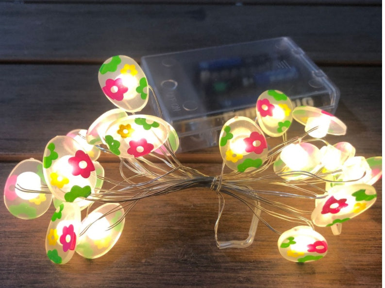 LunaBloom Easter String Lights - Bunny & carrot LED Decor.
