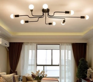 Noirax Industrial Ceiling Lamp – Multi-Arm Statement Light