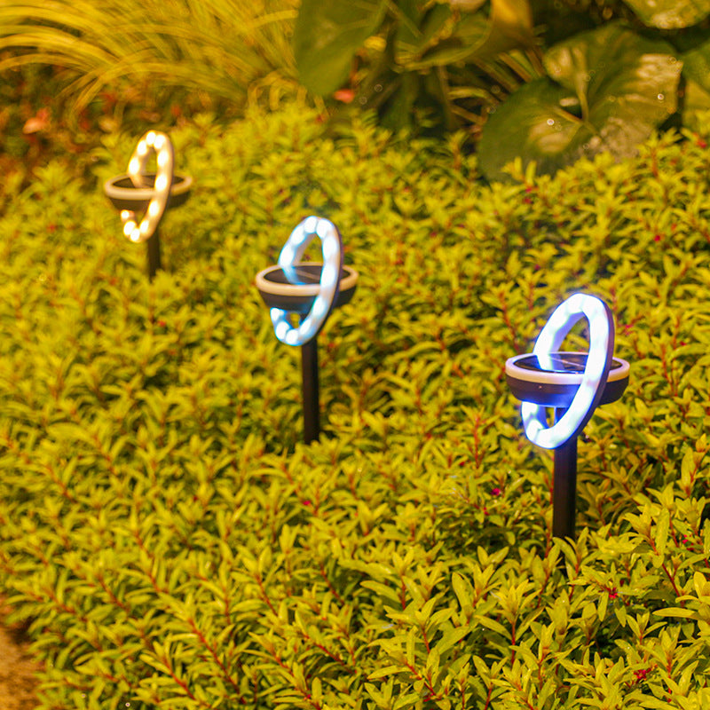 SpinGlow Solar Lawn Light – Rotating Outdoor Garden Lamp