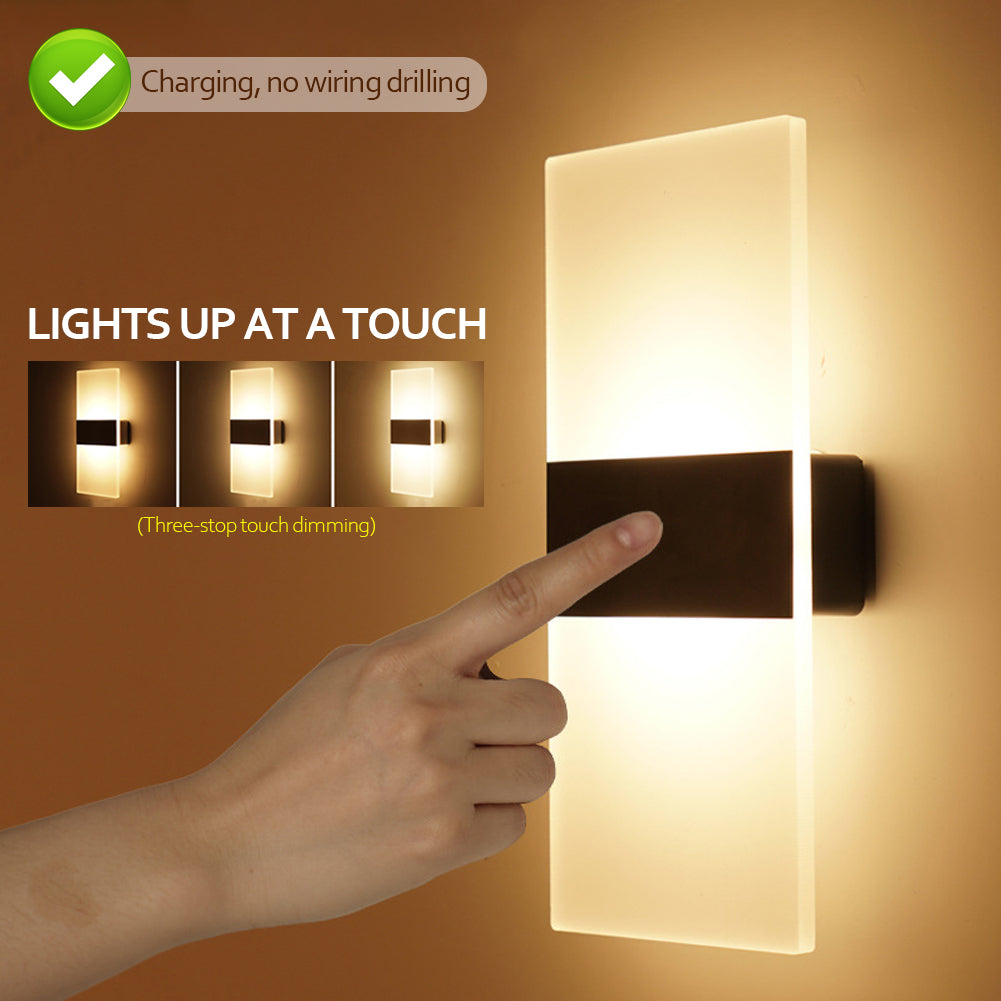 SenseCharge Wall Lamp – USB Rechargeable LED Light