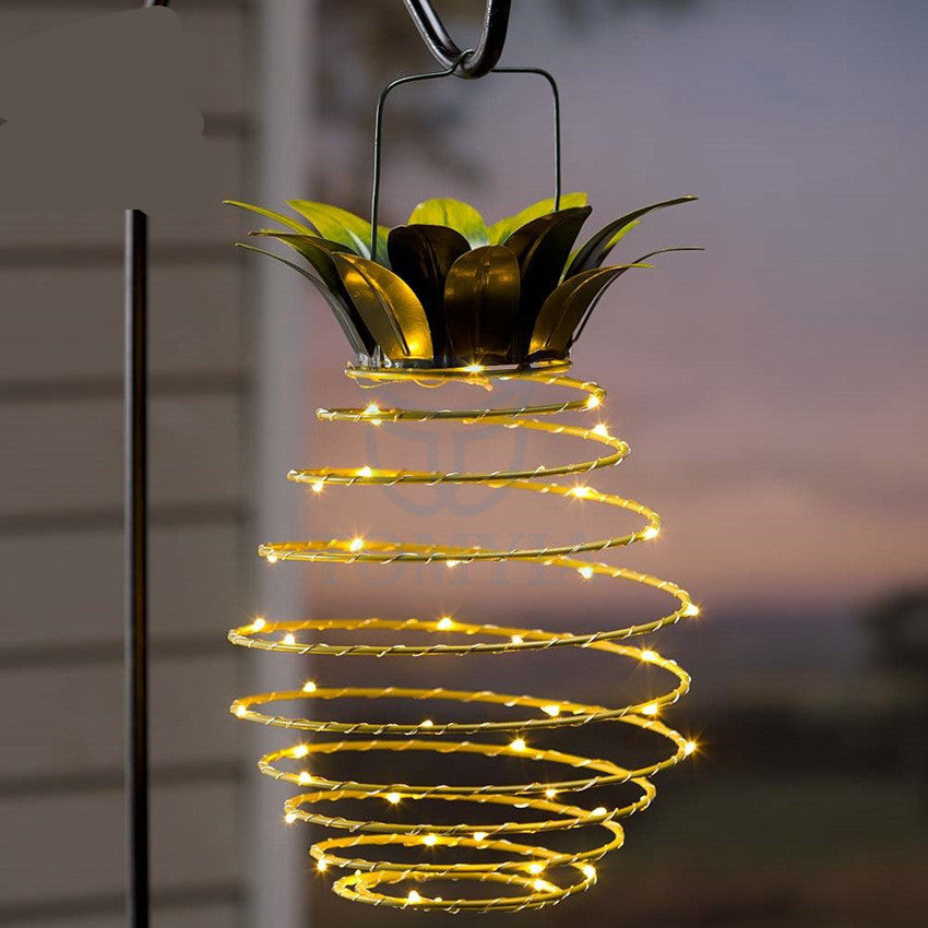 PineGlow Solar String Light – Outdoor Pineapple Fairy Lantern
