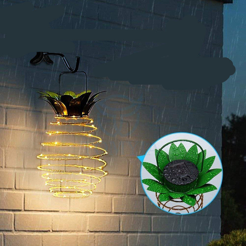PineGlow Solar String Light – Outdoor Pineapple Fairy Lantern