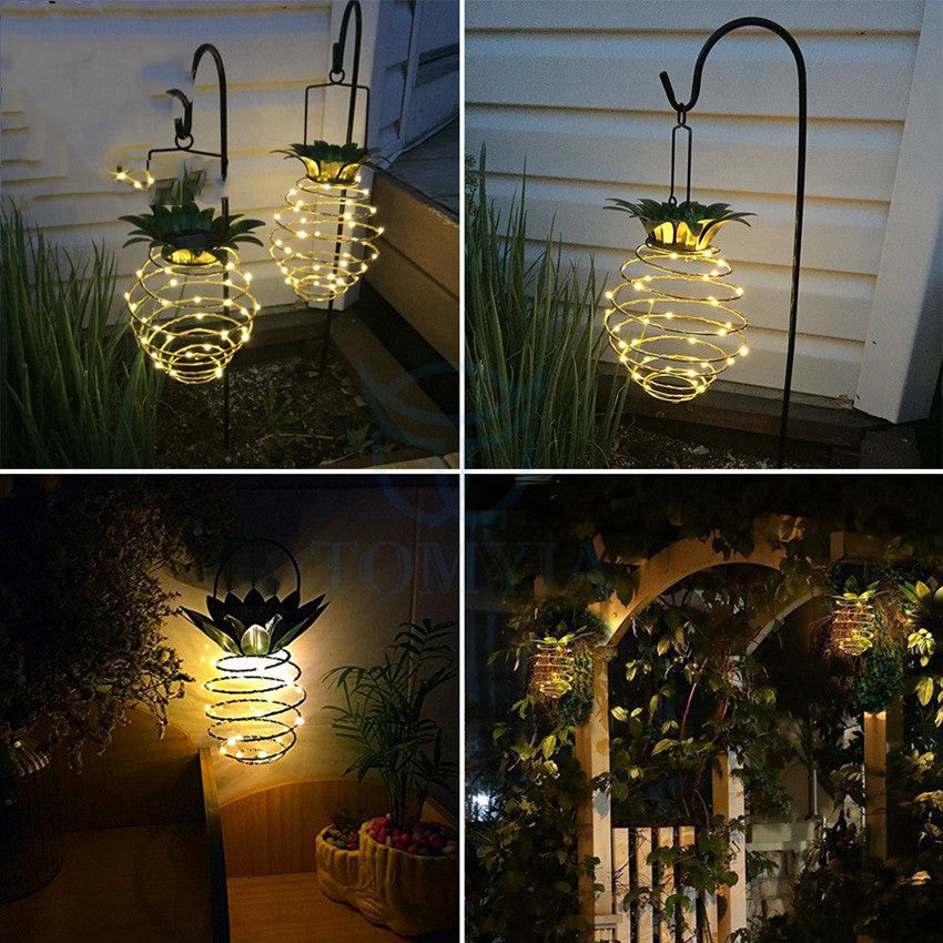 PineGlow Solar String Light – Outdoor Pineapple Fairy Lantern