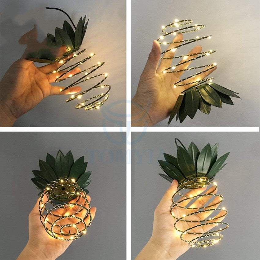 PineGlow Solar String Light – Outdoor Pineapple Fairy Lantern