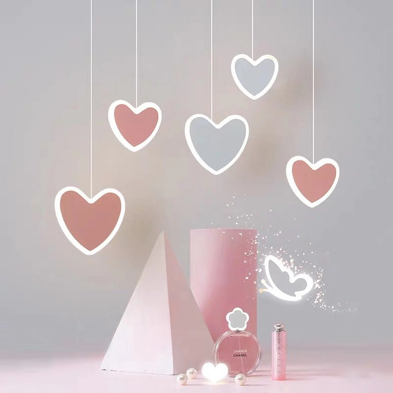DreamPetal Ceiling Lamp – Butterfly & Heart Kids Chandelier