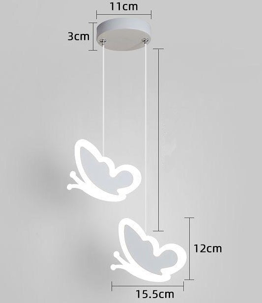 DreamPetal Ceiling Lamp – Butterfly & Heart Kids Chandelier