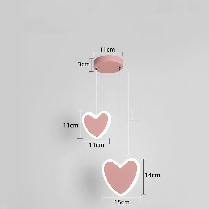 DreamPetal Ceiling Lamp – Butterfly & Heart Kids Chandelier