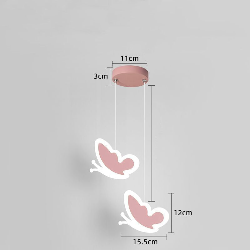 DreamPetal Ceiling Lamp – Butterfly & Heart Kids Chandelier