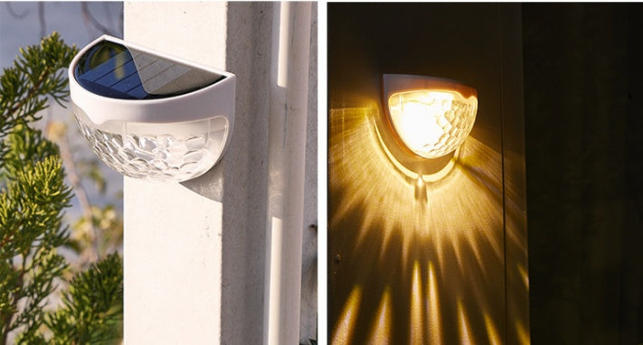 AquaDrop Solar Wall Lamp – Outdoor Waterdrop Ambient Light