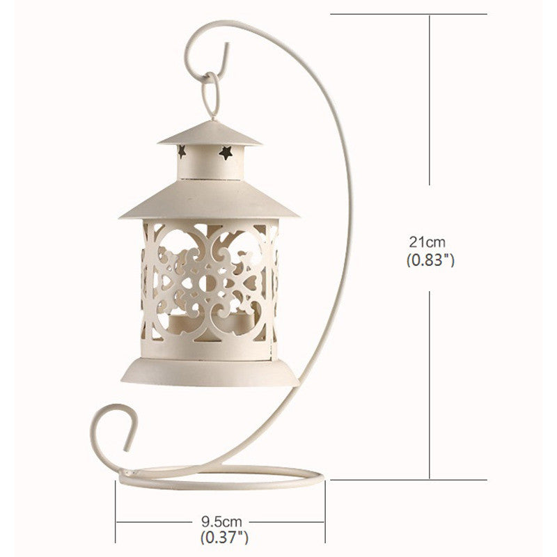 Vintage Geo Candle Holder – European Decorative Lantern