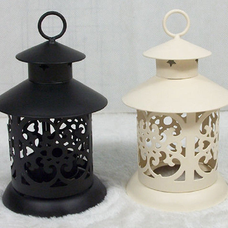 Vintage Geo Candle Holder – European Decorative Lantern