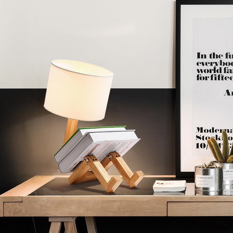 LinenAura Table Lamp – Modern Fabric Ambient Light