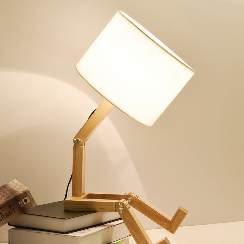 LinenAura Table Lamp – Modern Fabric Ambient Light
