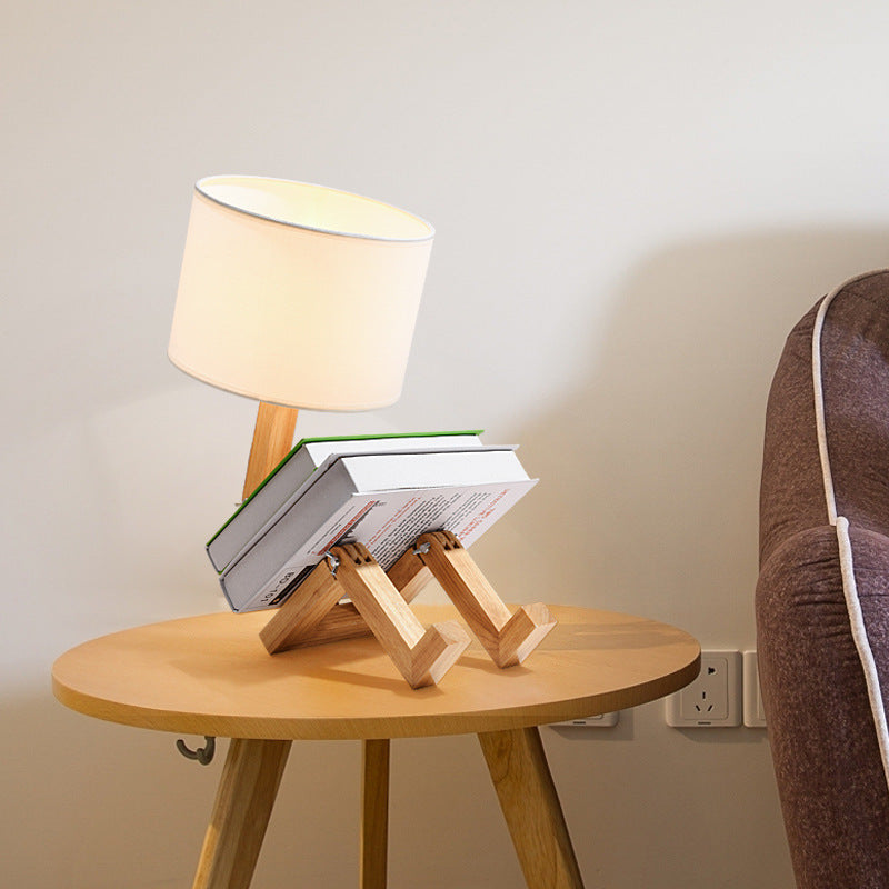 LinenAura Table Lamp – Modern Fabric Ambient Light