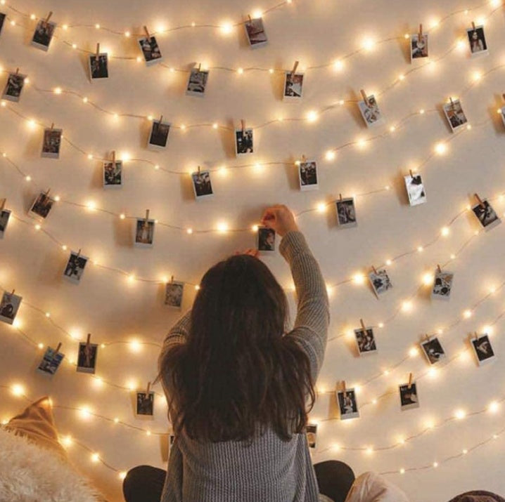 Luméa Photo Clip LED String Lights – Ambient Memory Display