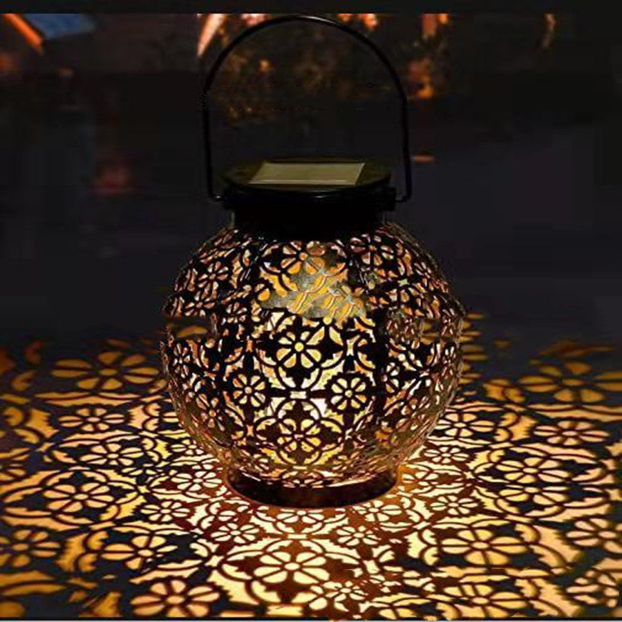 Vintage Hollow Lantern – Solar Garden Ambient Light