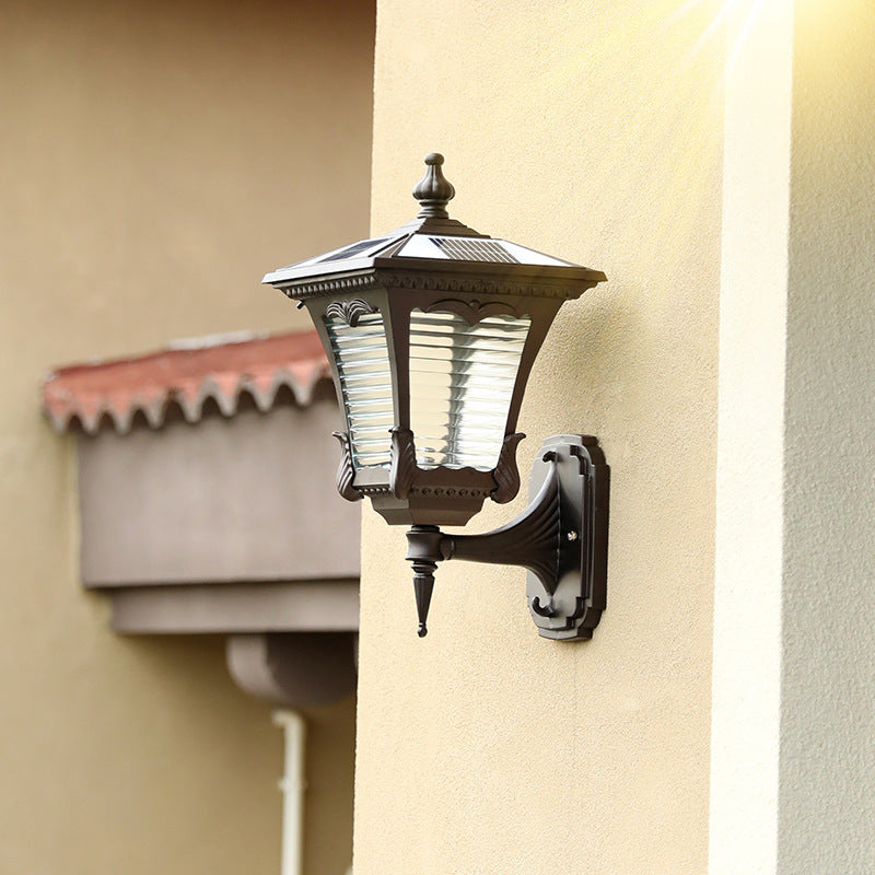 Solis Luxe Wall Lamp – Solar Outdoor Statement Light