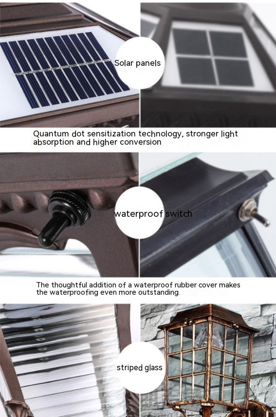 Solis Luxe Wall Lamp – Solar Outdoor Statement Light