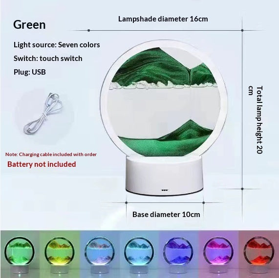 SandFlow 3D Lamp – Quicksand Ambient Table Light