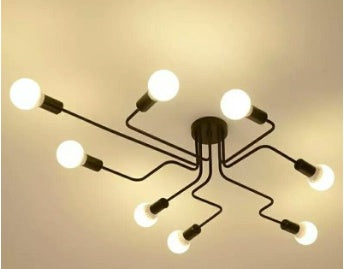 Noirax Industrial Ceiling Lamp – Multi-Arm Statement Light
