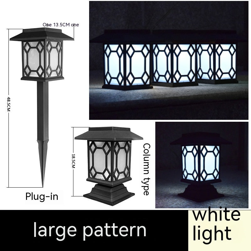 CourtyardGlow Solar Lamp – Decorative Garden Lawn Light