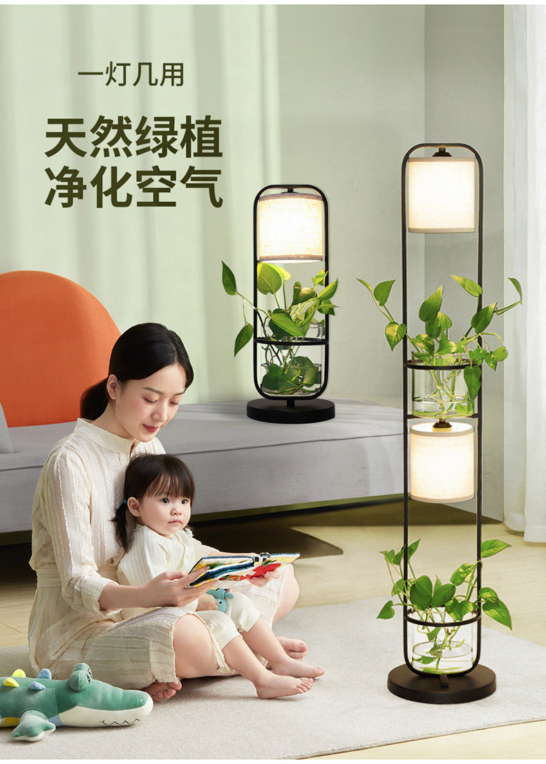 Verdéa Glass Plant Lamp – Minimal Botanical Ambient Light