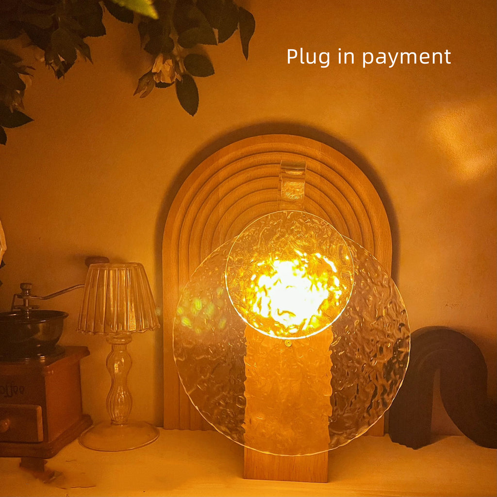 AuraRipple Sunset Lamp – Rotating Water Ripple Atmosphere Light