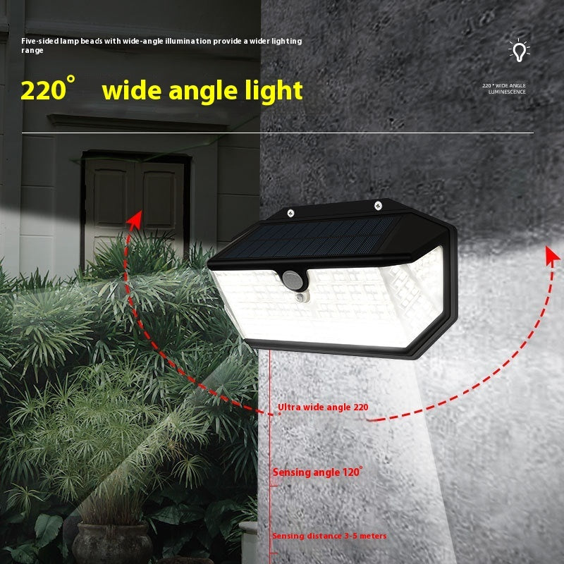 Solis 5-Side Max Light – 360° Solar Motion Flood Lamp