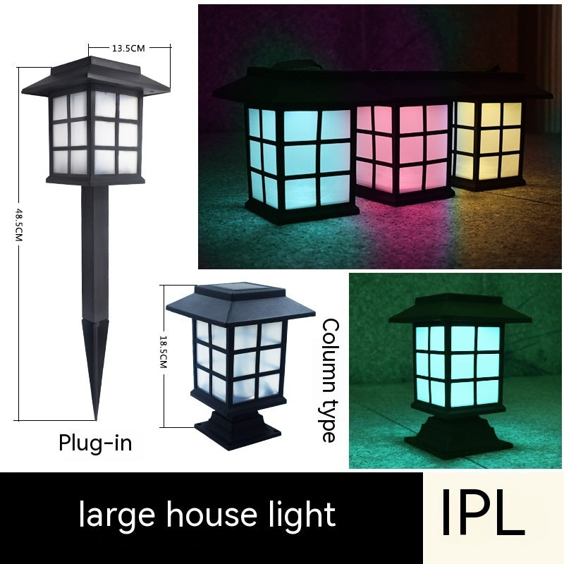 CourtyardGlow Solar Lamp – Decorative Garden Lawn Light