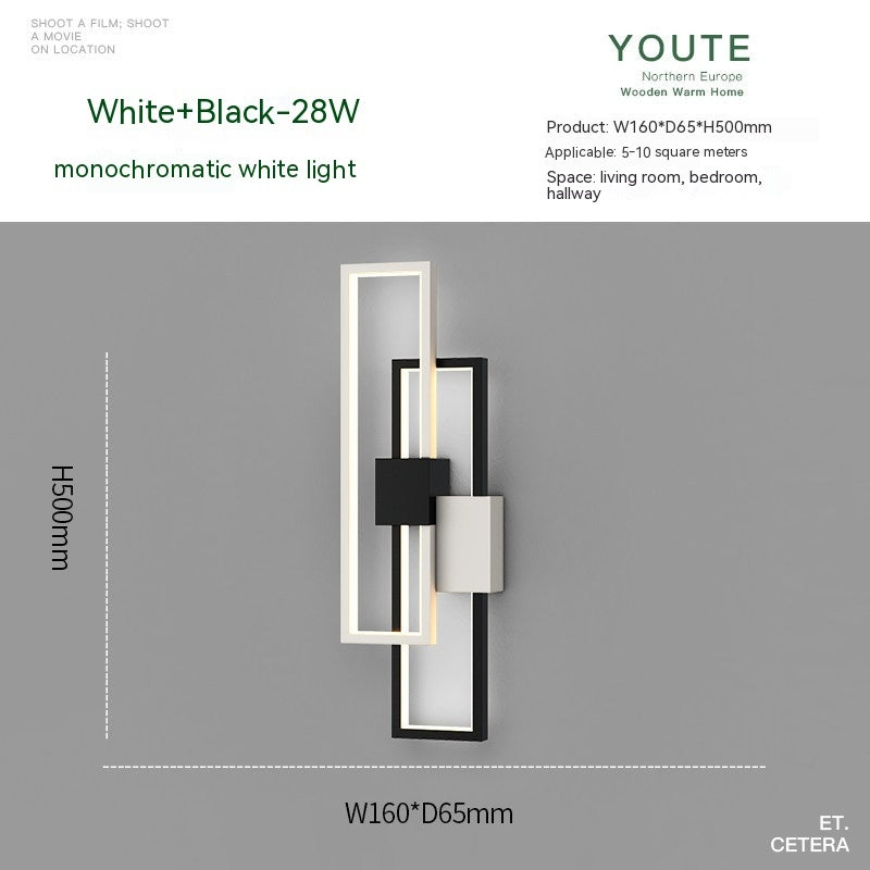 Nordic Arc Wall Lamp – Minimal Ambient Bedside Light
