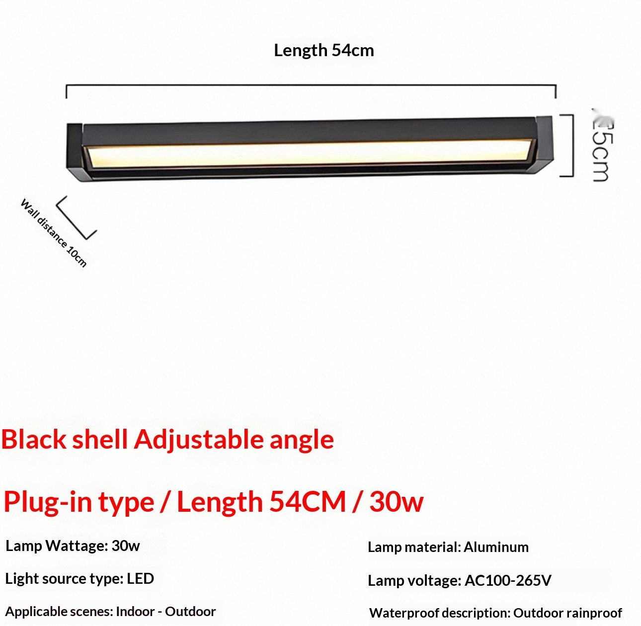 Solis Twist Wall Light – Rotating Strip Outdoor Lamp