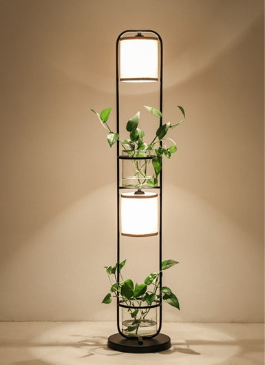 Verdéa Glass Plant Lamp – Minimal Botanical Ambient Light