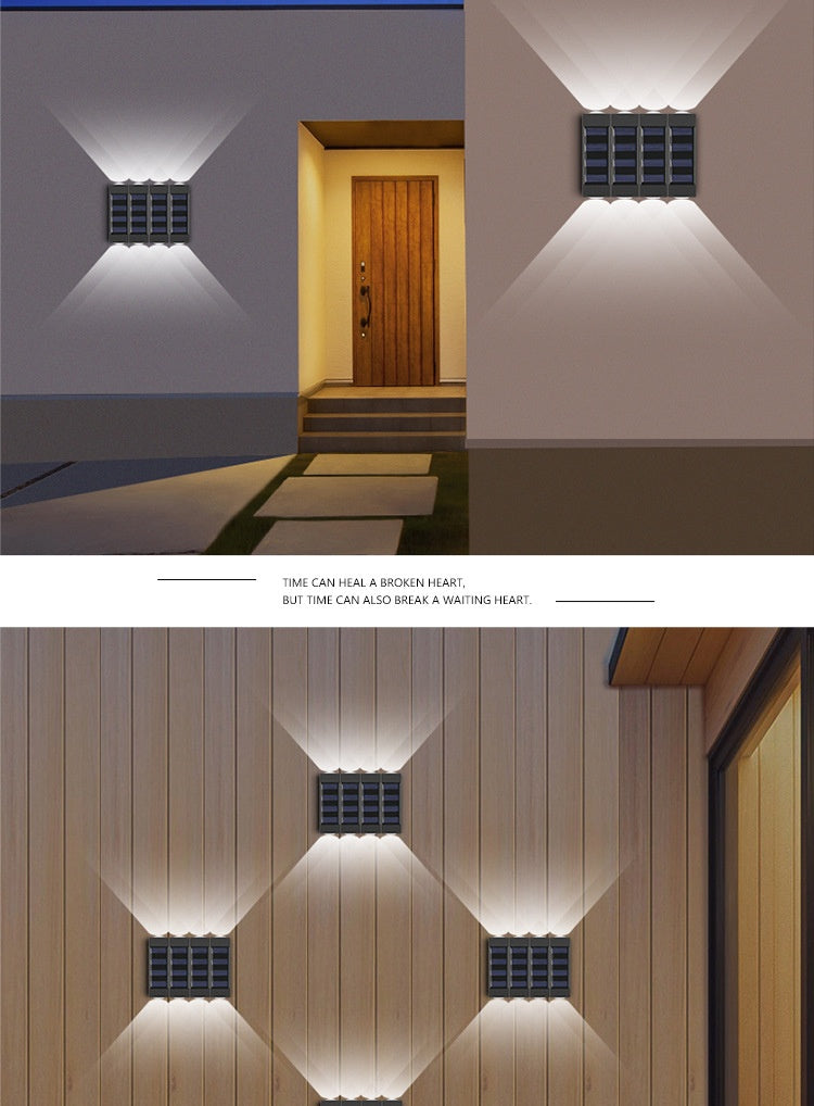 Solis Duo Wall Light – Solar Dual-Beam Outdoor Lamp