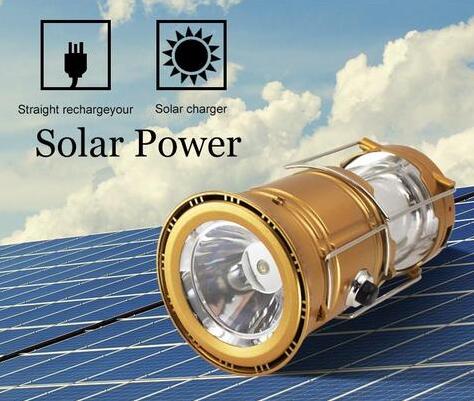 TrailGlow Camping Lantern – Solar Rechargeable LED Light