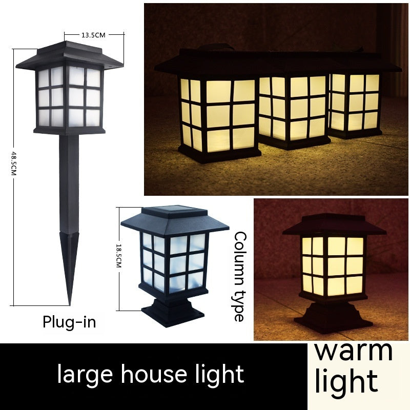 CourtyardGlow Solar Lamp – Decorative Garden Lawn Light