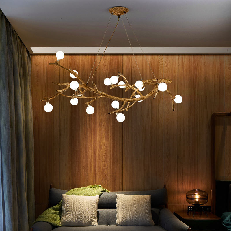 Kiyora Branch Chandelier – Wabi-Sabi Zen Light
