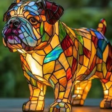 PawGlow Dog Lamp – Cute Resin Animal Decoration Light
