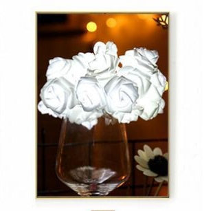 Rosé Glow String Lights – Romantic Flower LED Decor