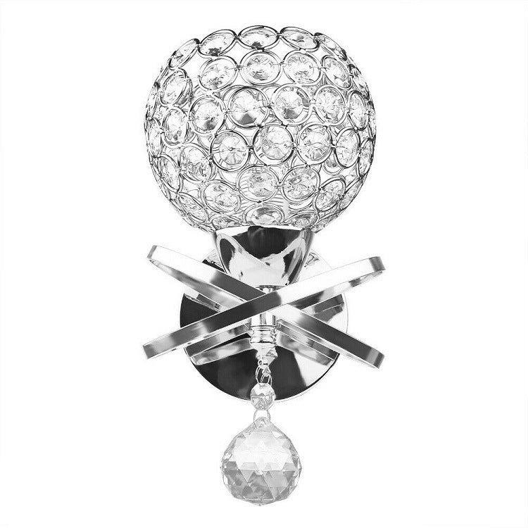 CrystalAura Wall Lamp – Luxury Bedside Light