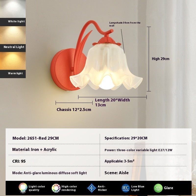 Roselle Floral Wall Lamp – Soft Ambient Bloom Light